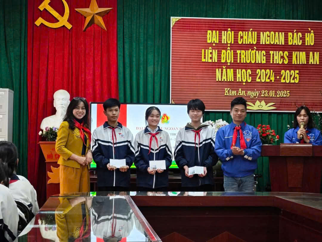 IÊN ĐỘI TRƯỜNG THCS KIM AN TỔ CHỨC ĐẠI HỘI CHÁU NGOAN BÁC HỒ NĂM HỌC 2024-2025